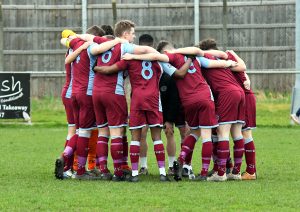 Team huddle.vBishops Cleeve