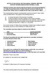 Notice of Annual General Meeting(s) 2023
